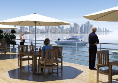 Fuerte Amador Marina, luxury yacht services, Amador Causeway, Panama marina, floating docks, yacht rentals, colonial marina, tourist destination, mega yacht facilities, Panama boating, certified marina security, Flamenco Island, commercial center marina, marine services, Andrés López Piñeiro