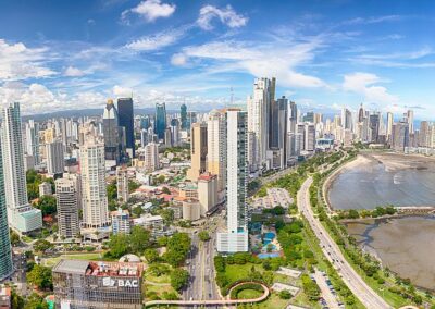 Panorama from BOC office to Cinta costera