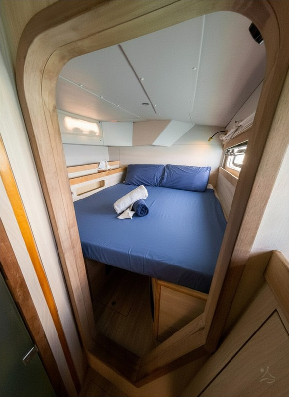 Guest cabin aboard Ikigai